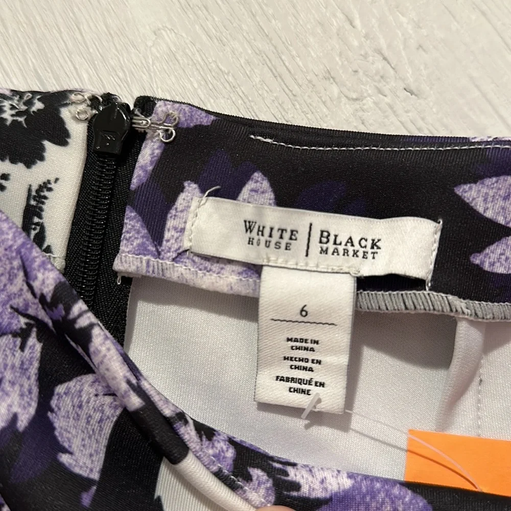 White House Black Market Floral Skirt
